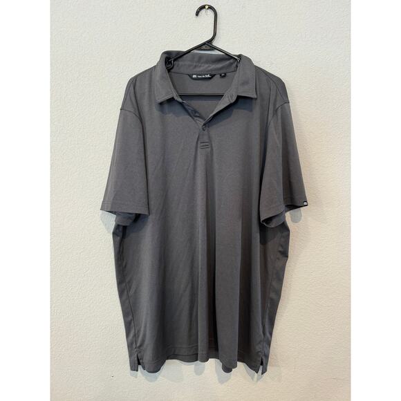 Travis Matthew Men's Size XXXL Short Sleeves 3 Button Placket Polo Shirt Gray - Picture 1 of 3